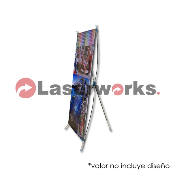 Ofertas - Laserworjs-02 Pendón X Para escritorio 20 x 40 cm