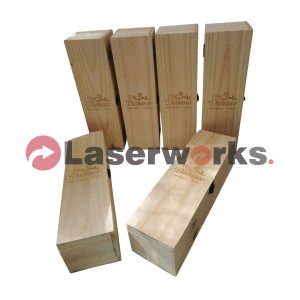 Caja para Vino tapa abatible
